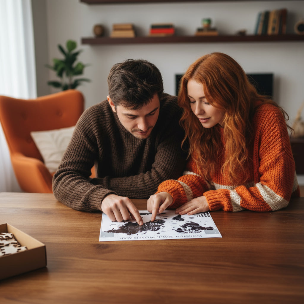 Wooden World Maps Improved templates for installation